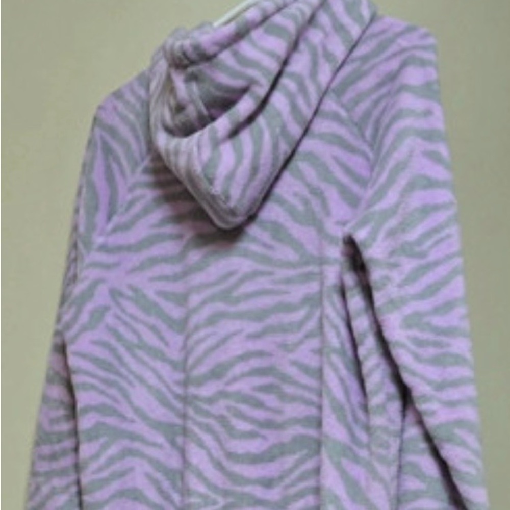 Pink and Gray Zebra Print Onesie